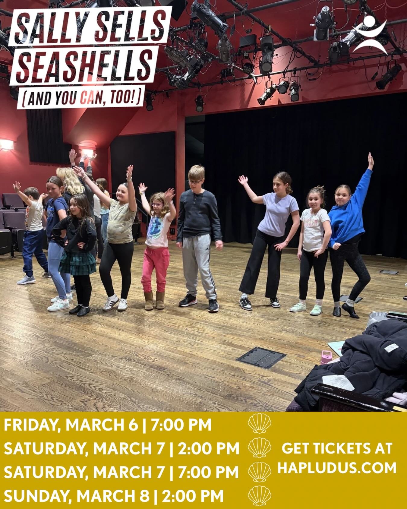 Sally and friends are making a SPLASH!

Get a glimpse into rehearsals as the cast and creatives bring this show to life; You won&rsquo;t want to miss this family event!

Friday, March 6 | 7:00 PM
Saturday, March 7 | 2:00 PM
Saturday, March 7 | 7:00 
