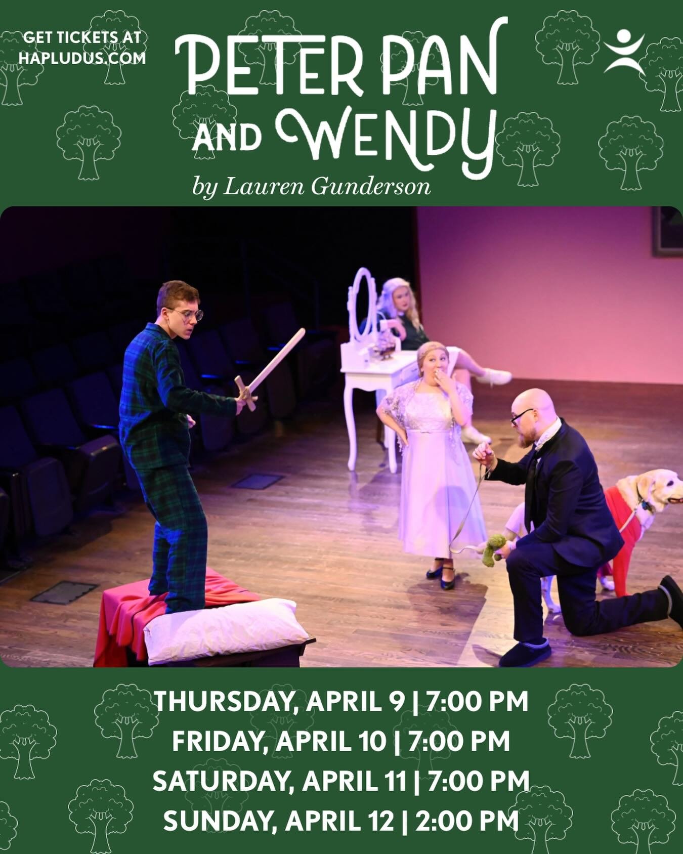 We are raising the sails one last time for the final adventure of PETER PAN AND WENDY! Don't miss it!

Sunday, April 12 | 2:00 PM

Get your tickets now at hap.ludus.com.
#theater #hershey #hersheyareaplayhouse #showweek