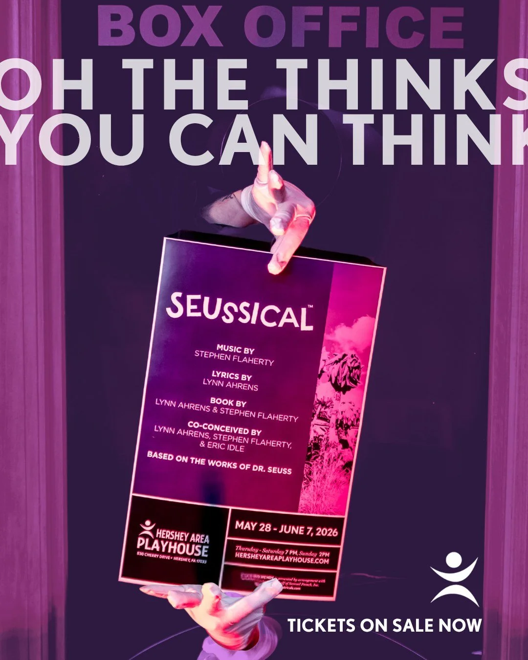 Oh, the thinks you can think.
Seussical opens May 28.

Tickets at hersheyareaplayhouse.com &rarr; link in bio.