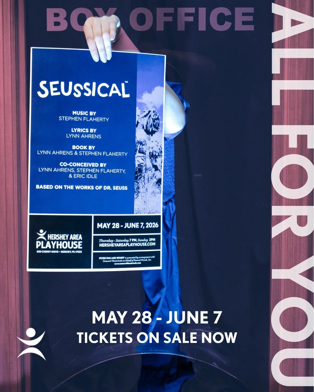 Gertrude just wants to be seen.
She might be the most human character in the whole show.
One week. Seussical | May 28&ndash;June 7
Link in bio.
