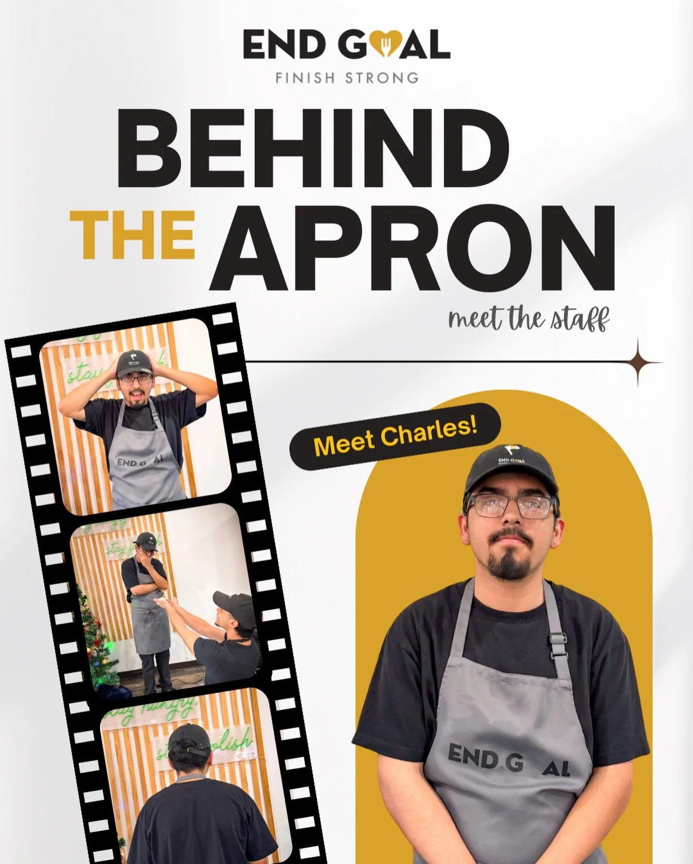 Meet Charles 👋
You&rsquo;ll find him cooking, running the front of house, and blending up your favorite smoothies &mdash; basically wherever the good vibes (and good food) are happening 🥗✨

His go-to order? The Philly Mac &mdash; always a solid cho