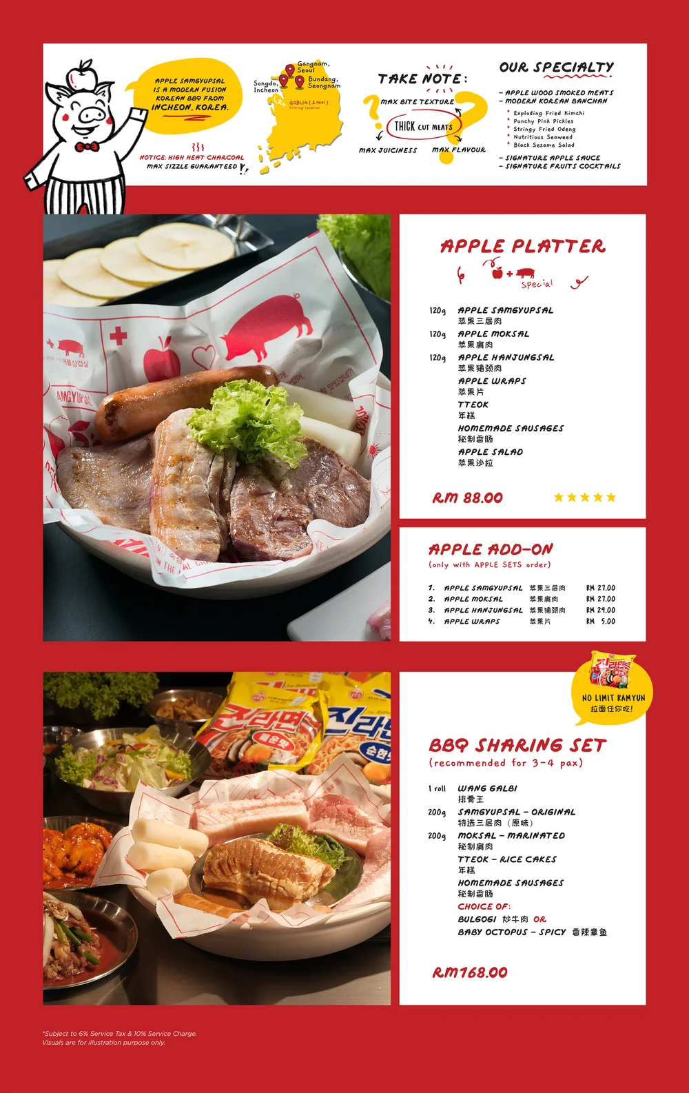 Menu Apple Samgyupsal