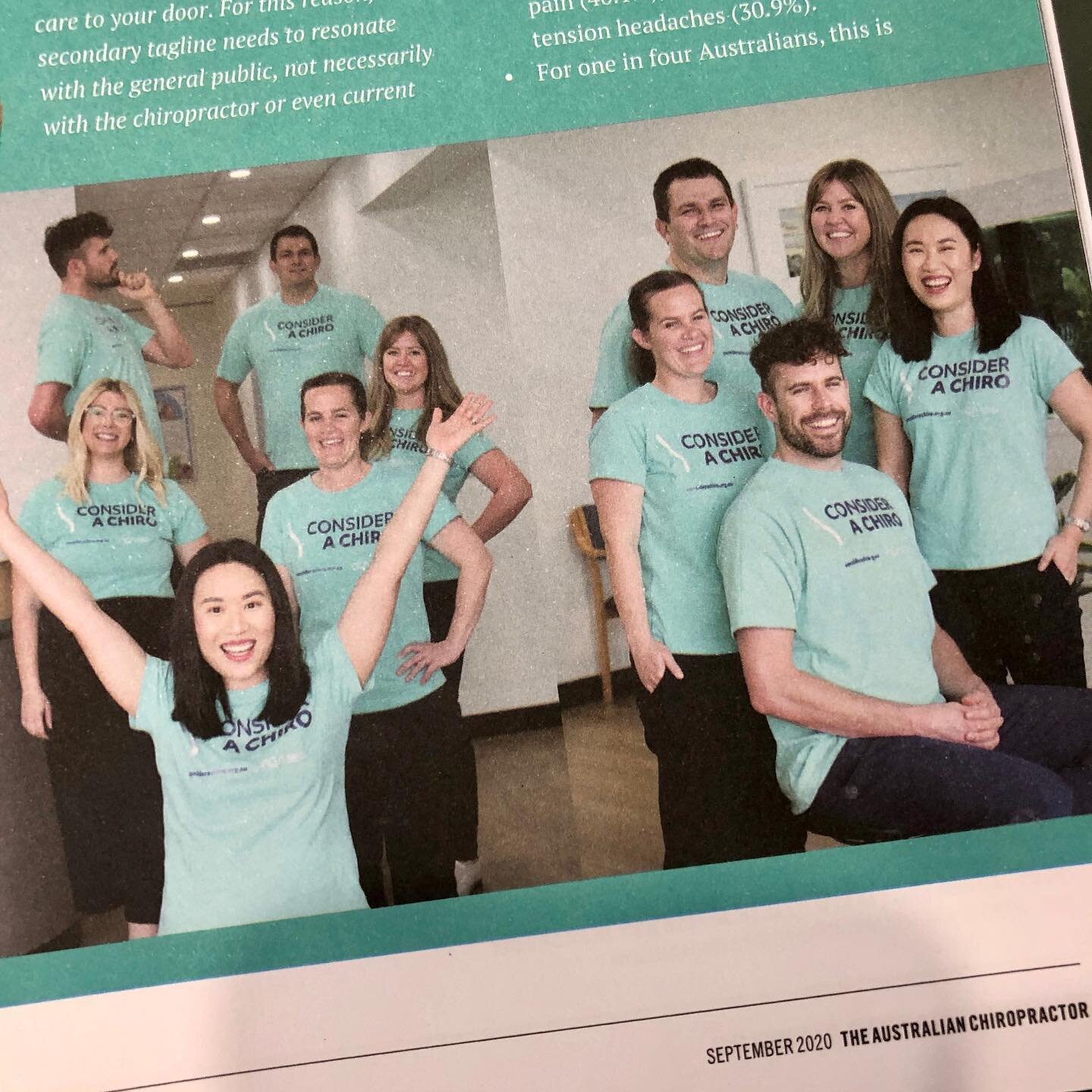 What an honour! ✨ Our team was featured in the September edition of the Australian Chiropractors Magazine for Spinal Health Week 2020! 💚 Swipe right ➡️ to check out more from the article!