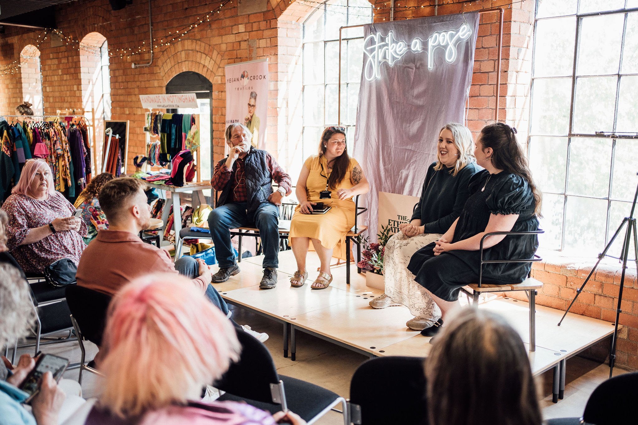     Discussions with industry experts    -   Learn first hand about sustainable fashion at   -    The Ethical Atelier  