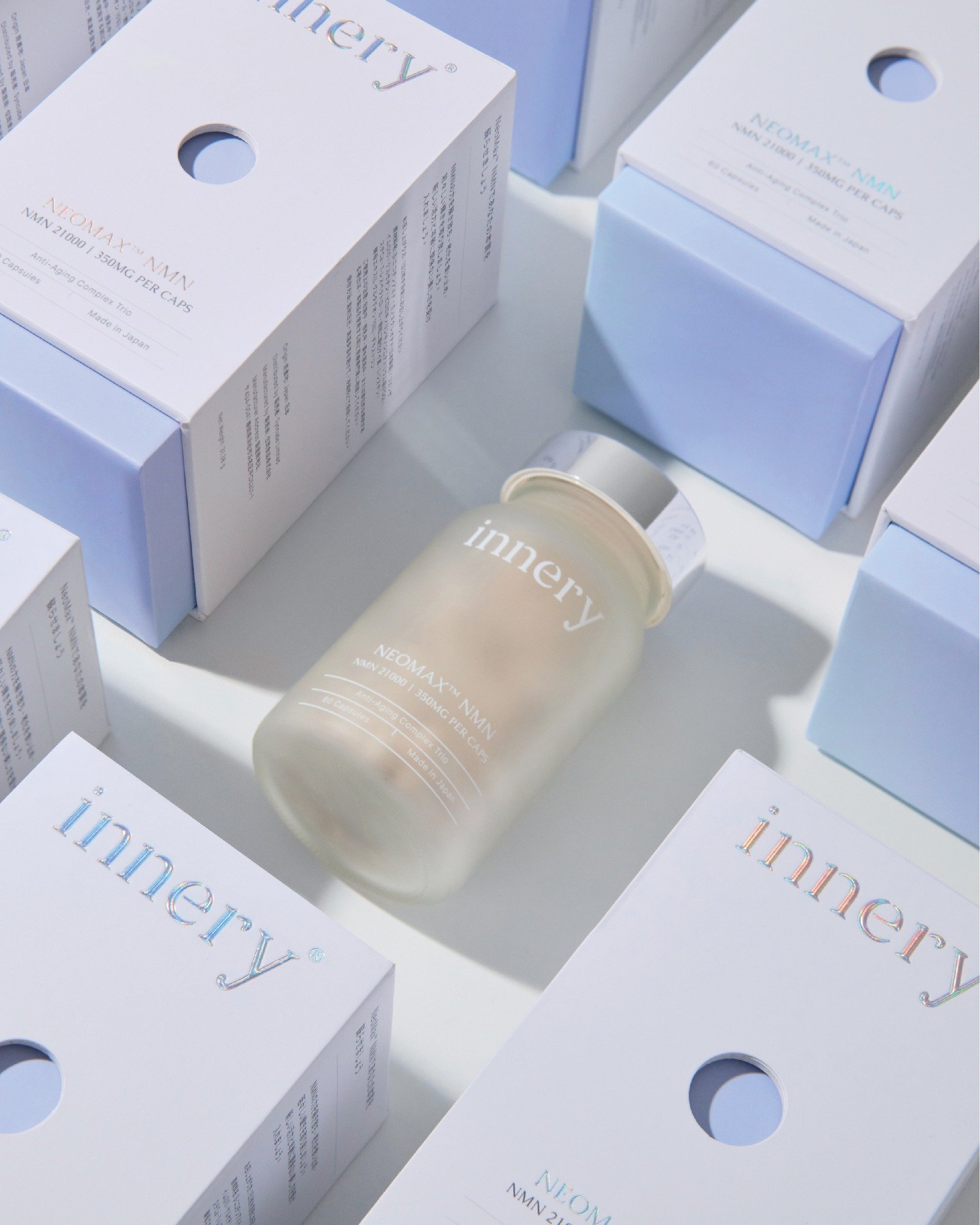 Innery&rsquo;s emphasis on inner beauty is visualised through the design of identity all the way to its unique packaging. The primary use of white in the packaging highlights the brand&rsquo;s commitment to a clean and essentials-driven lifestyle, wh
