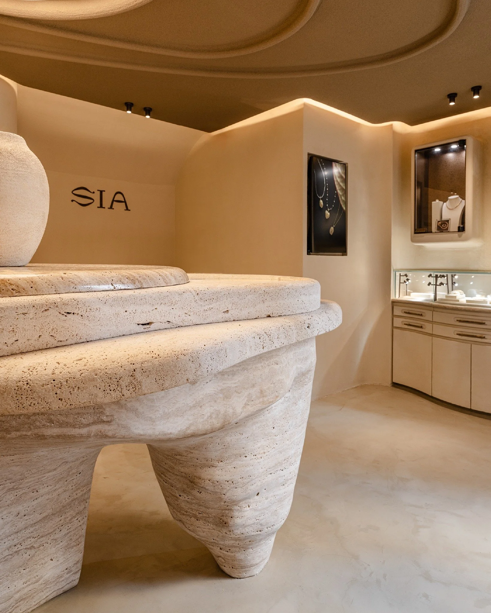 The new @sia.jewelry flagship is an embodiment of Earth&rsquo;s profound beauty, delivering tranquility amidst the bustling city. Highlighting the invisible harmony between nature&rsquo;s artistry and human craftsmanship, the immersive experience is 