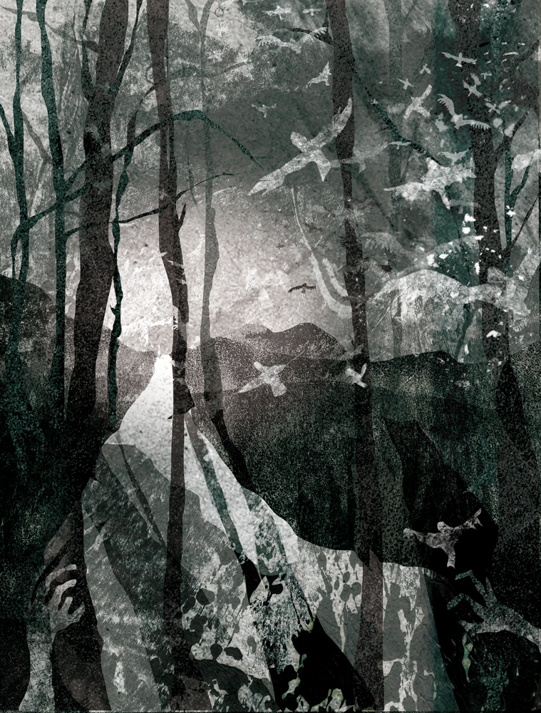 Outbound Road | A GIF from Crow Road - an ongoing visual exploration of anxiety and depression