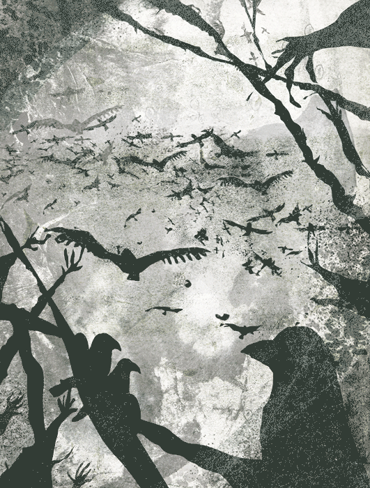 The Flock | GIF from Crow Road - an ongoing visual exploration of anxiety and depression