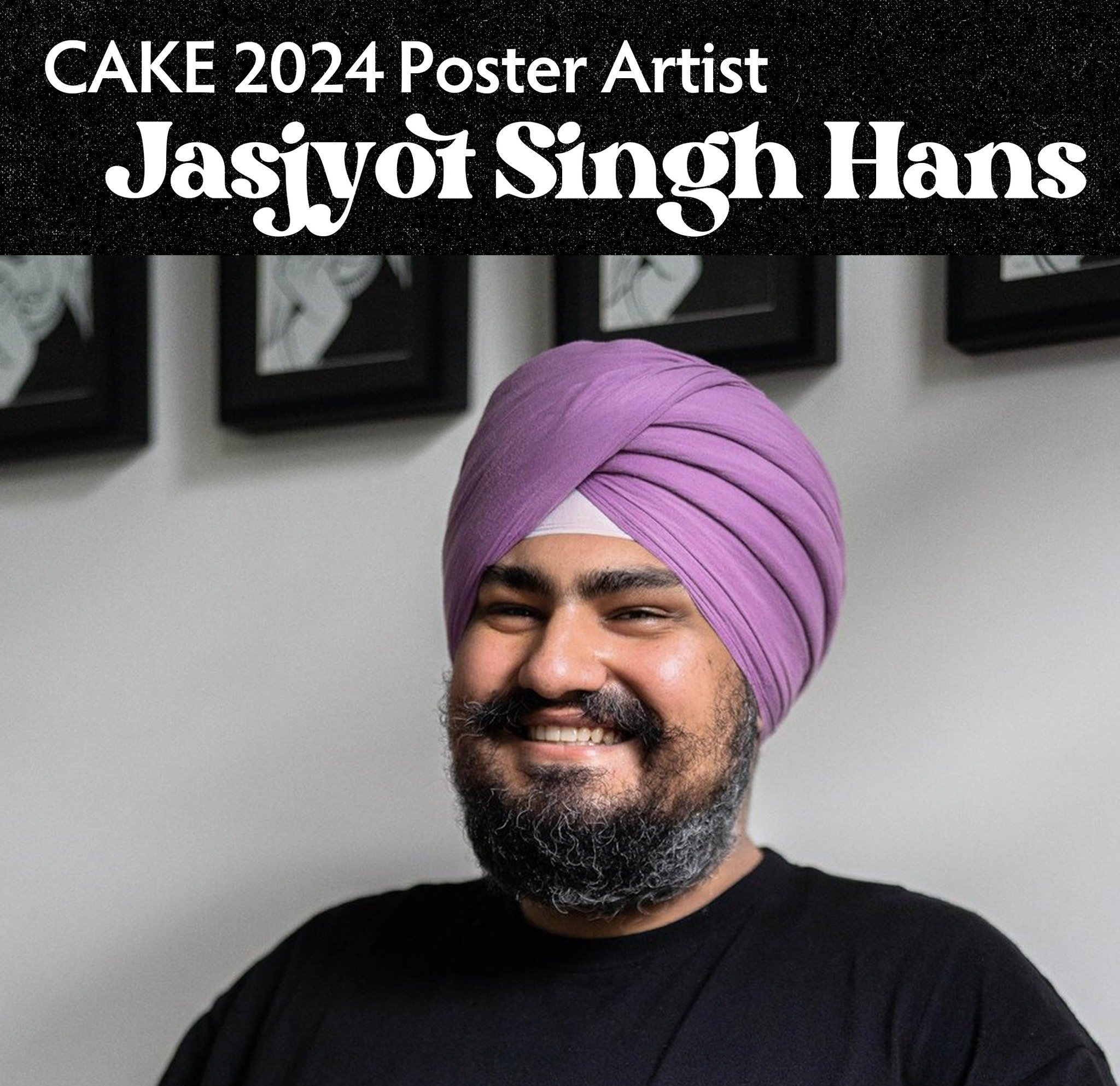 We're super excited to announce our CAKE 2024 Poster Artist: @jasjyotjasjyot! His lovingly illustrated comics &amp; zines draw on themes of body image, sexuality &amp; self love.

 Y'all are in for such a treat - It's gonna be an incredible poster!
Y