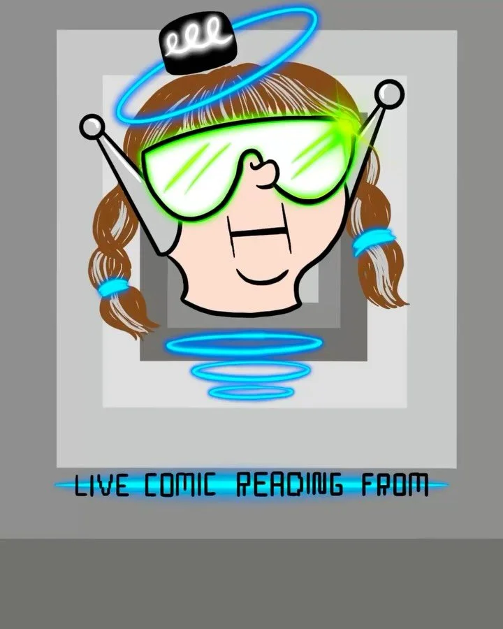 📖LIVE READER! 📖
We are delighted to announce Cam Collins (@camcollins999 ) as one of our comic readers for the auction! 

Cam Collins is a multi-media artist from Chicago. He has created a world called The Canvas, which is a world that revolves aro