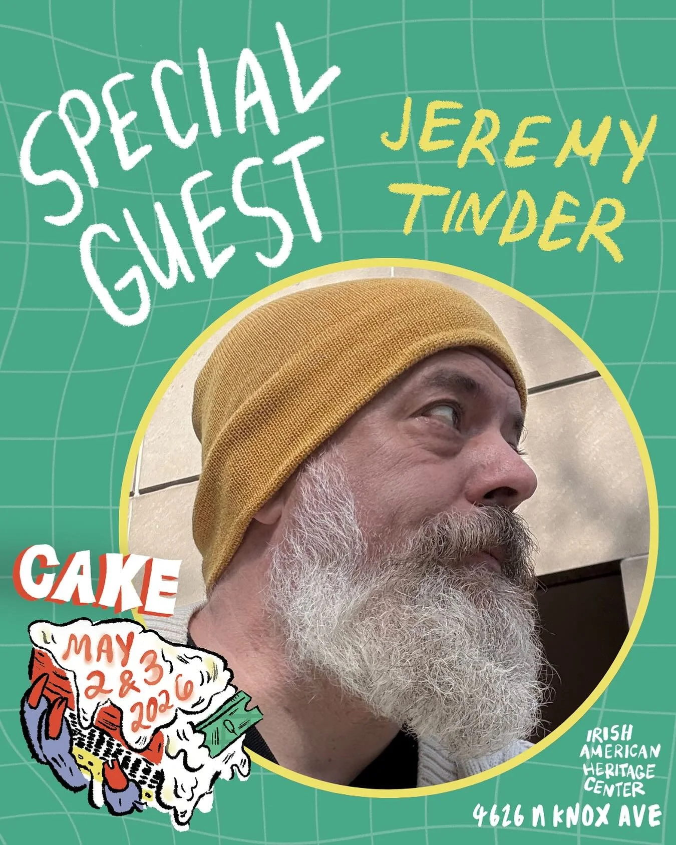 SPECIAL GUEST! Jeremy Tinder is a cartoonist, painter, and educator based in Chicago. He&rsquo;s the author of Lostronaut, You&rsquo;re Still Young, That&rsquo;s Your Fault, Heat Escapes, Cry Yourself to Sleep and more. His favorite color is pink.

M