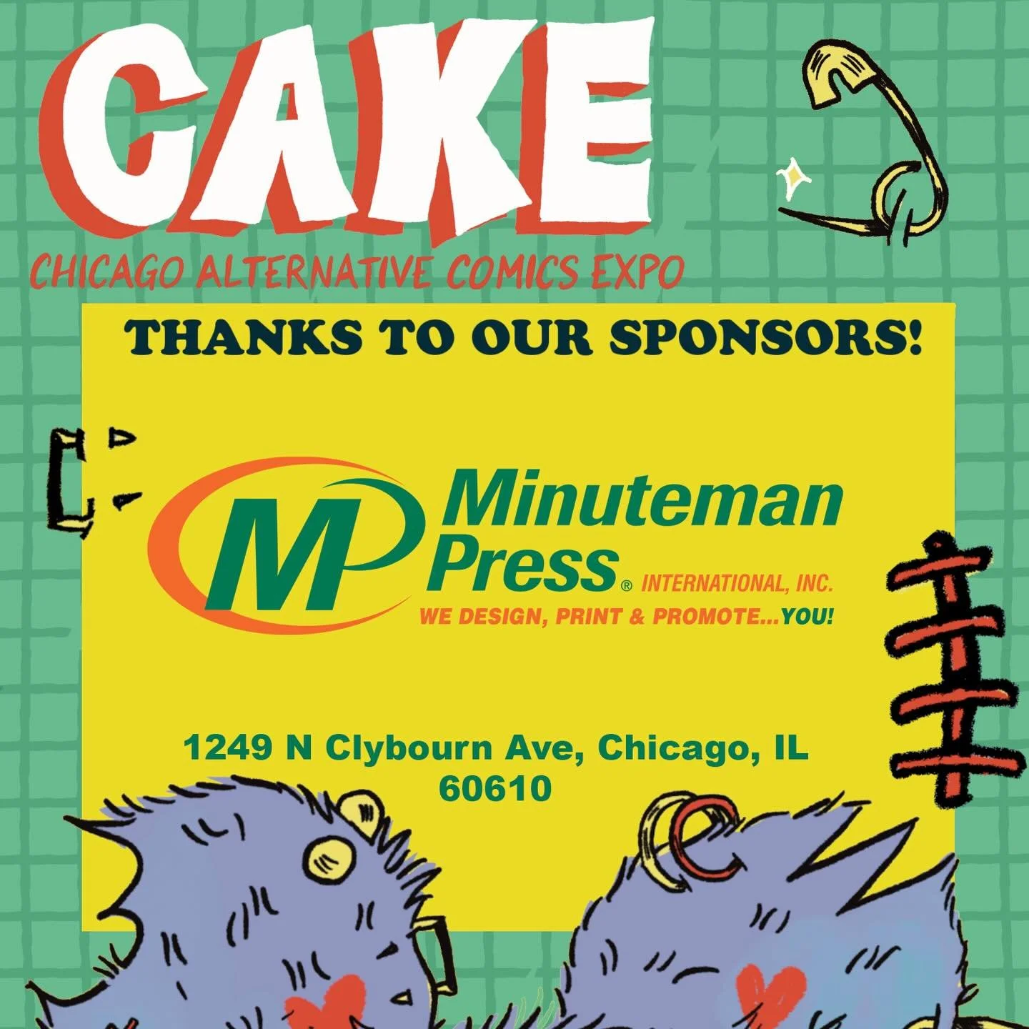 CAKE would like to thank our 2026 festival sponsors Minuteman Press Chicago! @minutemanpressintl 
Their branch located at 1249 N Clybourn, specifically, offers amazing customer service and a wide range of print services. The fastest turnaround times 