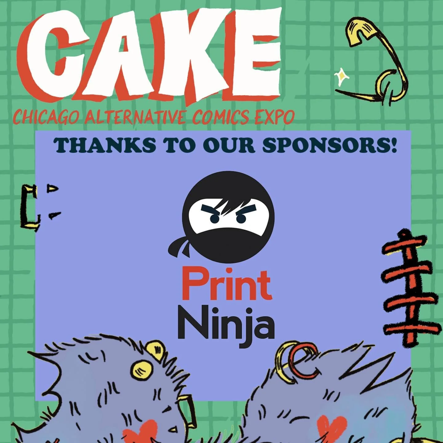 CAKE would like to thank another long-time festival sponsor @printninja 
We&rsquo;re excited to have Print Ninja taking care of some of our demanding print needs again for CAKE 2026