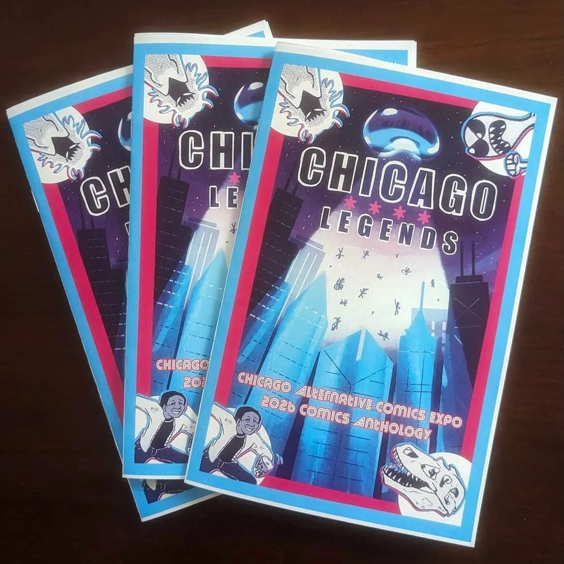 The 2026 CAKE anthology is here - grab your copy this weekend! This year, 14 amazing artists contributed comics for the theme &ldquo;Chicago Legends.&rdquo; Shout out to artist @robincarnilius for making an out of this world cover 👽 

CAKE 2026 info