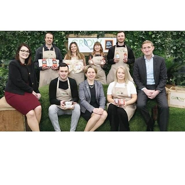 There we are with the #growwithaldi team. 
Never did I think we would go from having 6 store listings in Cork in November 2018 to over 150 stores Nationwide by June 2019. It's still a real pinch me moment for me when I see my product on every Aldi sh