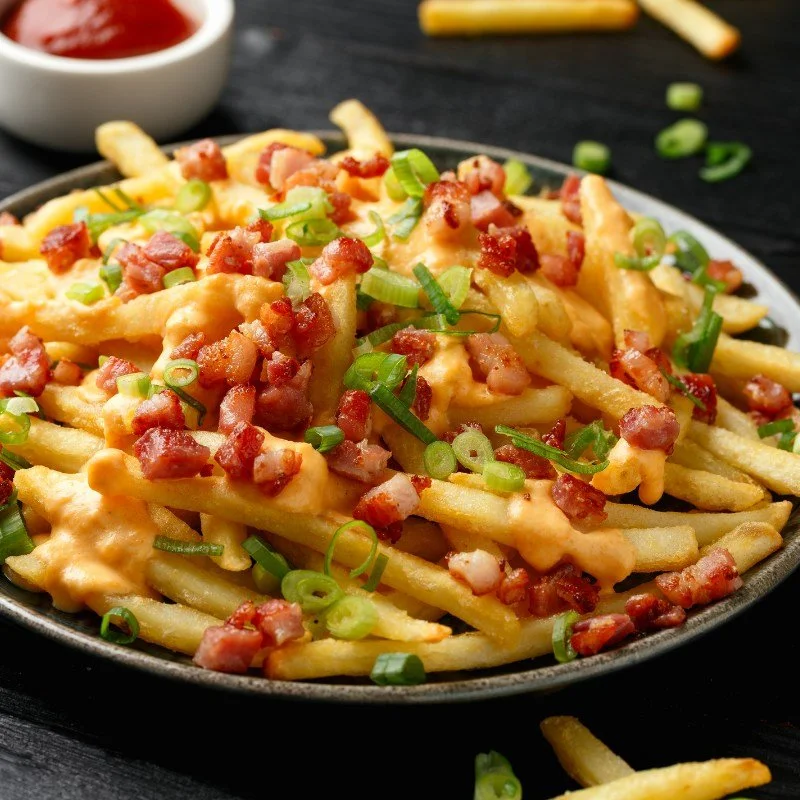 Bring everyone together this weekend with a tower of Mama Bear Loaded Chips. Crispy, cheesy, and full of that feel good flavour. The perfect Saturday night comfort fix. 🍟✨