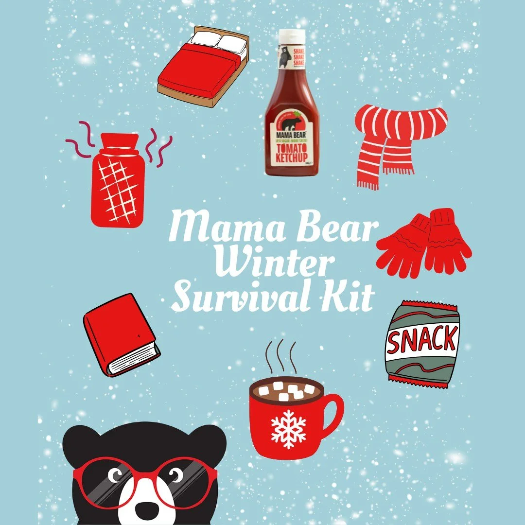 Winter is officially here  and Mama Bear has you covered ❄️💛

Warm drinks, cosy socks, your favourite blanket  and the secret weapon that gets you through those dark evenings&hellip; Mama Bear ketchup on standby 🐻✨

Comfort dinners sorted ✔️
Snacks