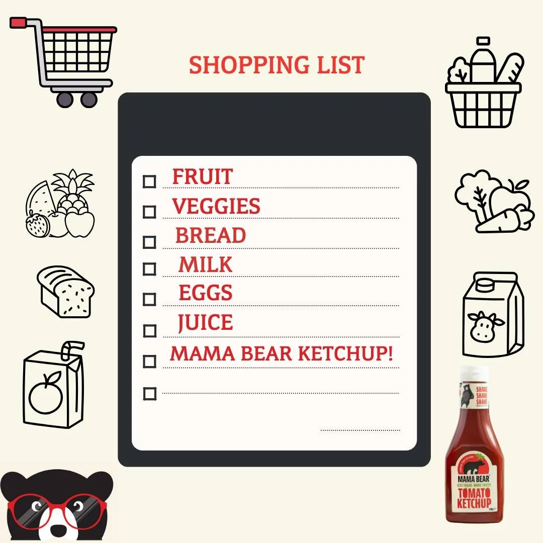 Let&rsquo;s be honest&hellip; there&rsquo;s always one thing we forget on the weekly shop. 🛒💛 

But make sure it&rsquo;s not Mama Bear Ketchup! 

Made to transform everyday mealtimes and proudly changing food for the good  because the little things