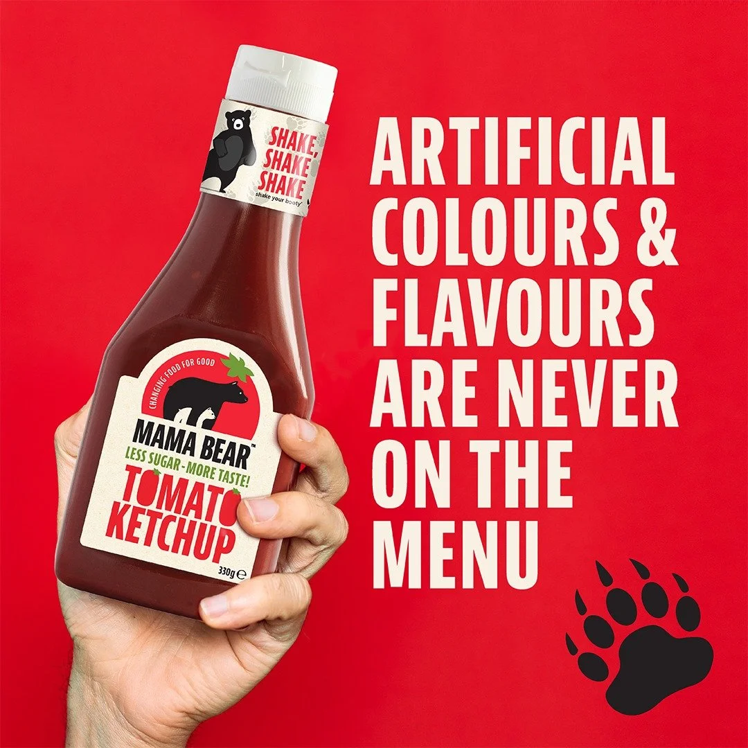 At Mama Bear Foods, we&rsquo;re changing food for the good 💛 No artificial colours, no artificial flavours  just real ingredients, big flavour, and a little bit of love in every bite.
 #FeedYourFamilyHappy #mamabear #blastfromthepast #MamaBearKetchu
