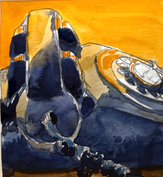 80 - Orange and Blue Phone