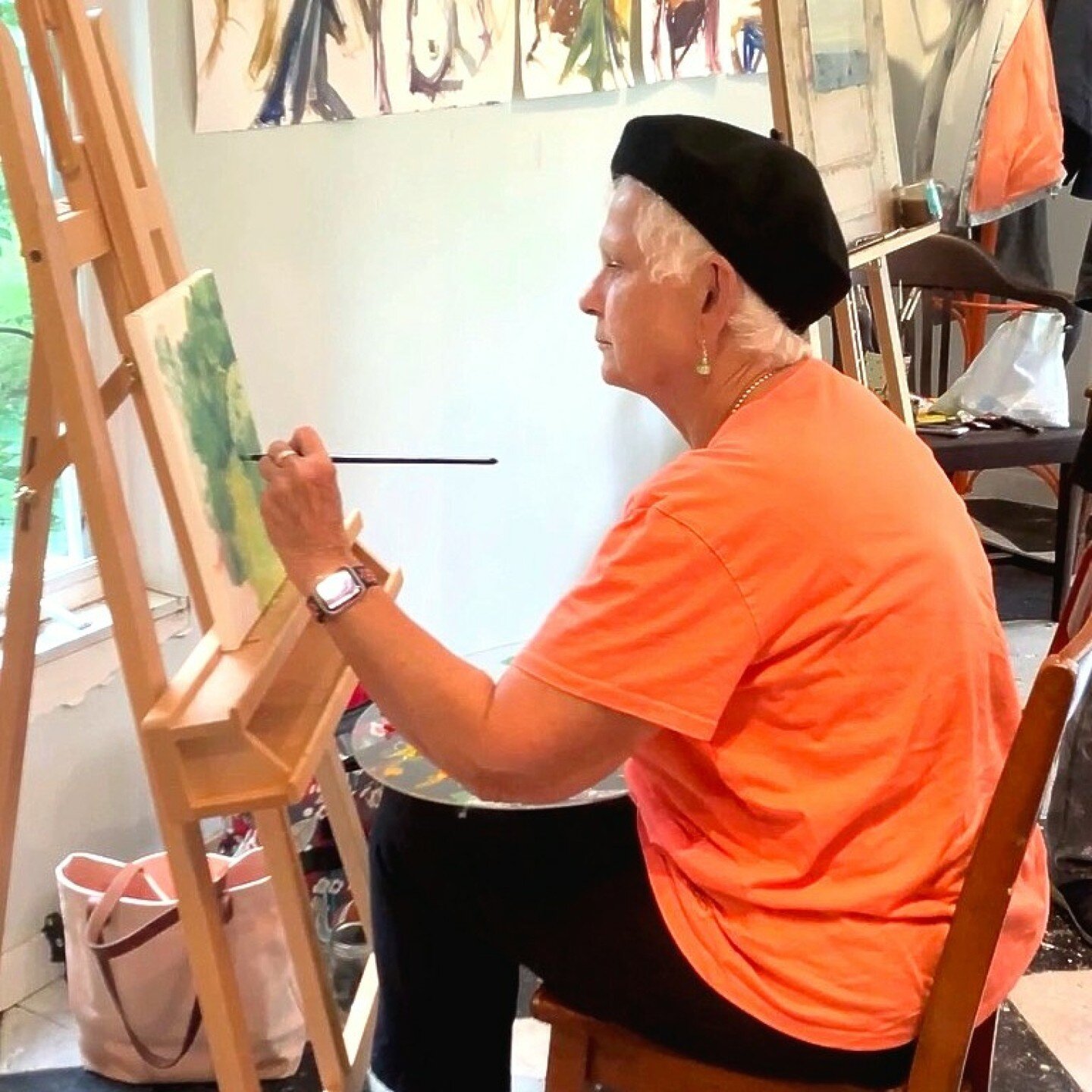 👩&zwj;🎨 STUDENT SPOTLIGHT 👩&zwj;🎨 
Meet Sally Modest, one of our amazing Painting Students! Sally is an inspiration! After retiring from a long and successful career as a nurse, Sally decided to indulge her passion for painting.  She started taki