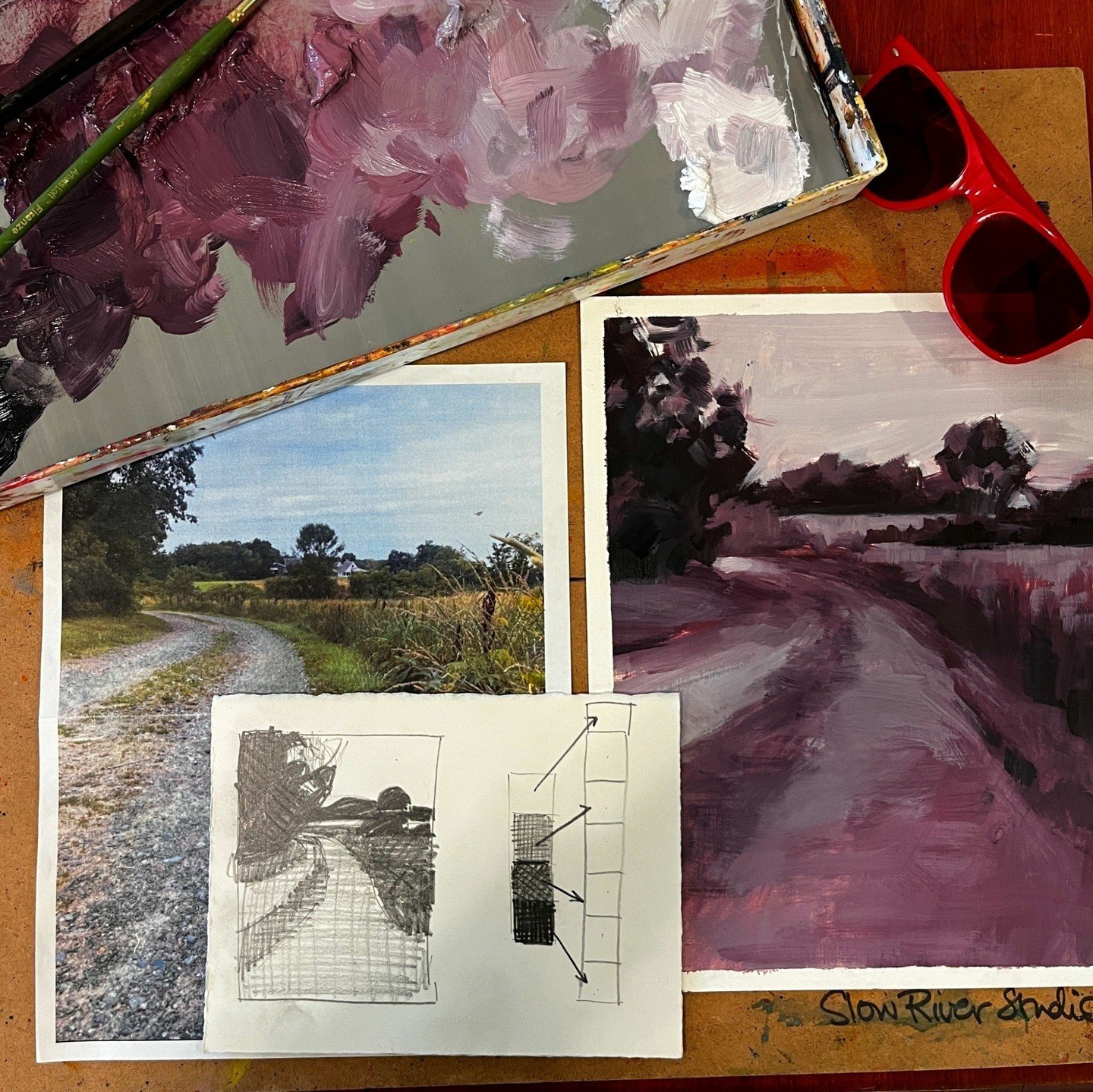 🔆 What's Your Process? 🔆  As we dive into classes this week, let&rsquo;s talk about how we get started! 

Do sketch out value studies before you start a painting, or do you leap headfirst into the canvas, brushes in hand, like a daring artist on a 