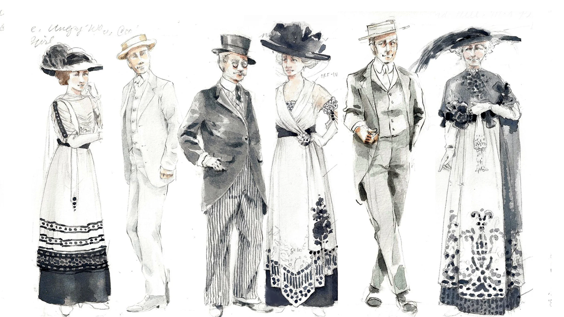 Lauren Gaston Costume Design Illustration