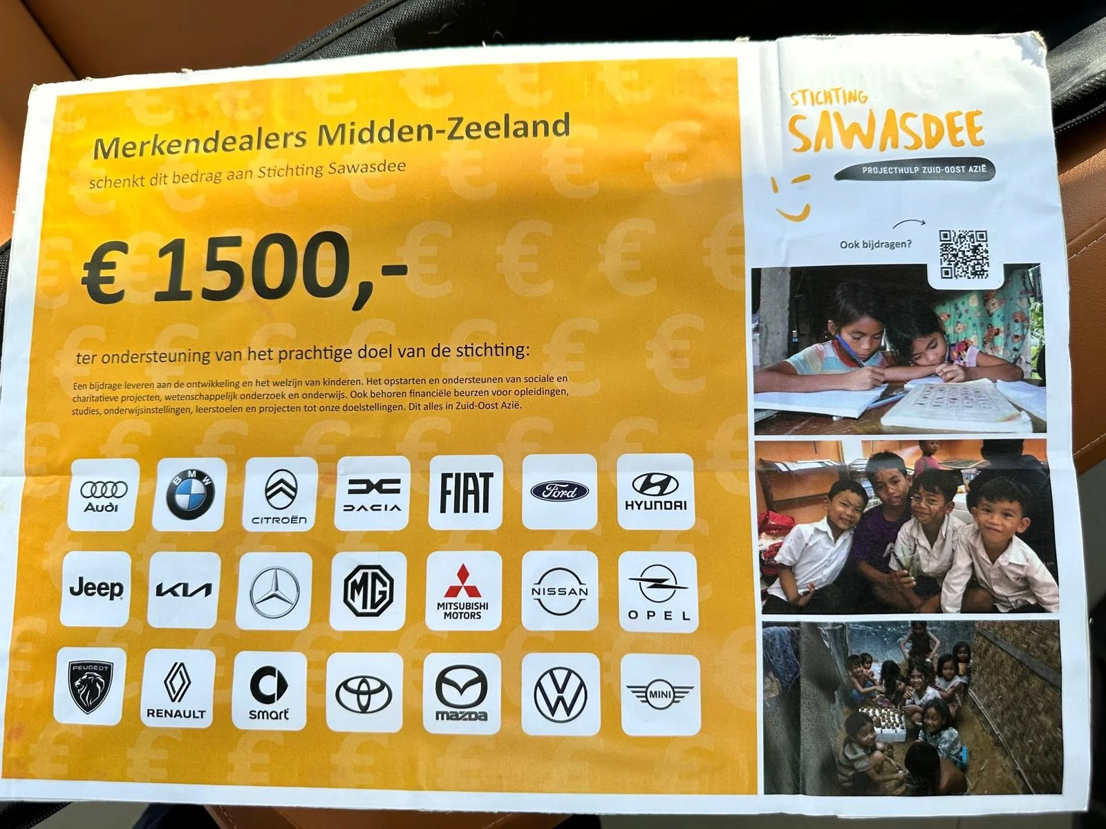 Merkendealers schenken € 1.500,-