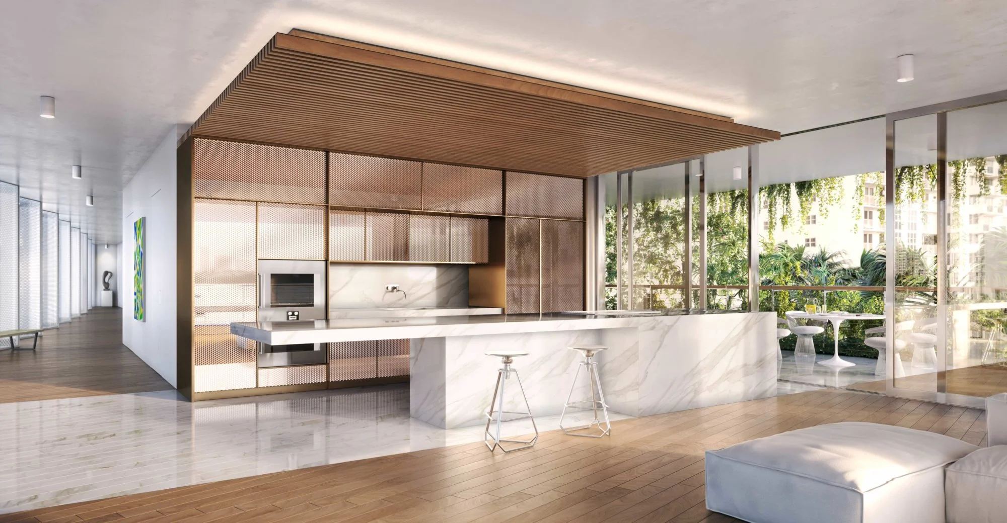 A sample kitchen at Monad Terrace. (Image: Courtesy JDS Development Group)