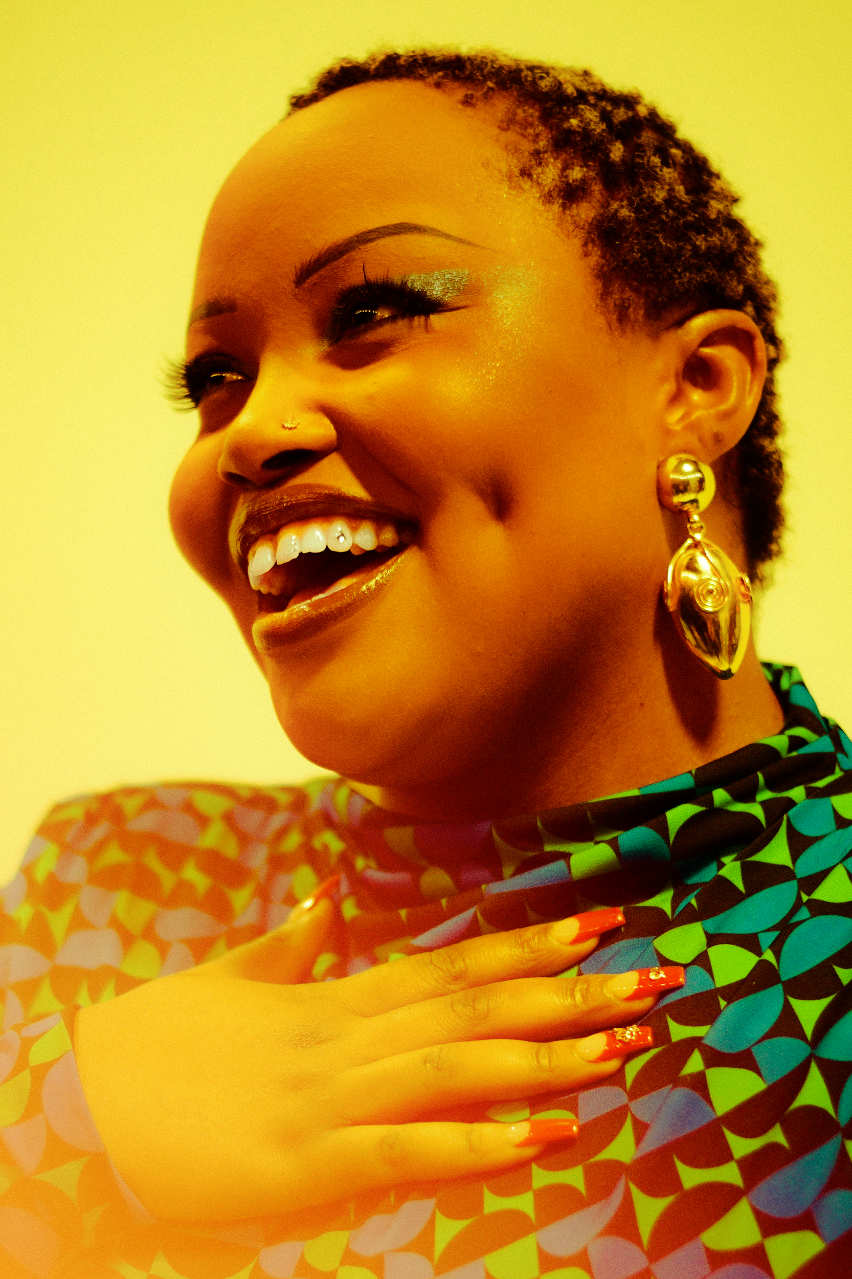 photographed during a studio photography session in Los Angeles for a fashion editorial collaboration with fashion photographer