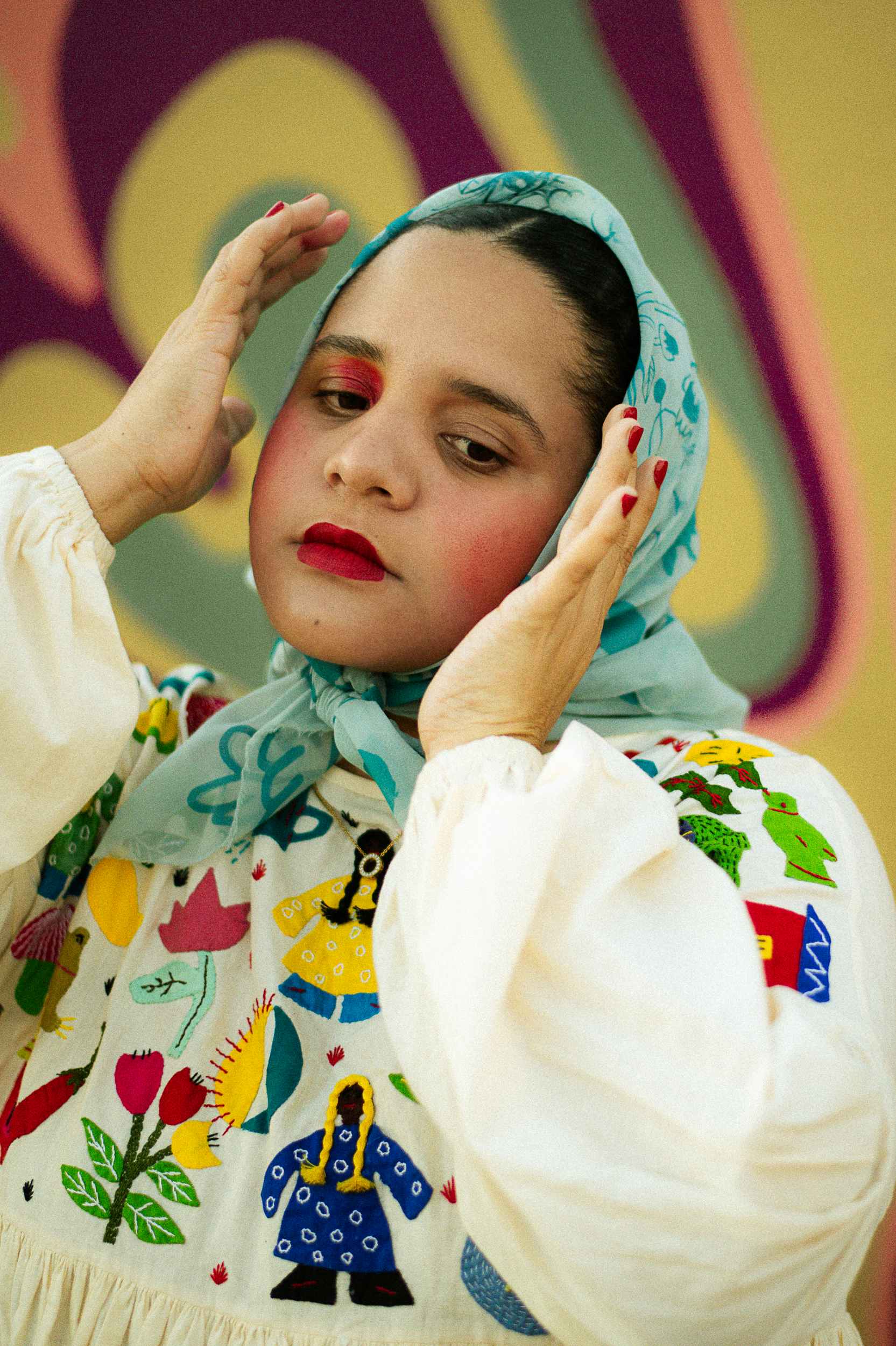 Lido Pimienta poses after her set at Joshua Tree Festival 2024. Image by Gí Tenamá