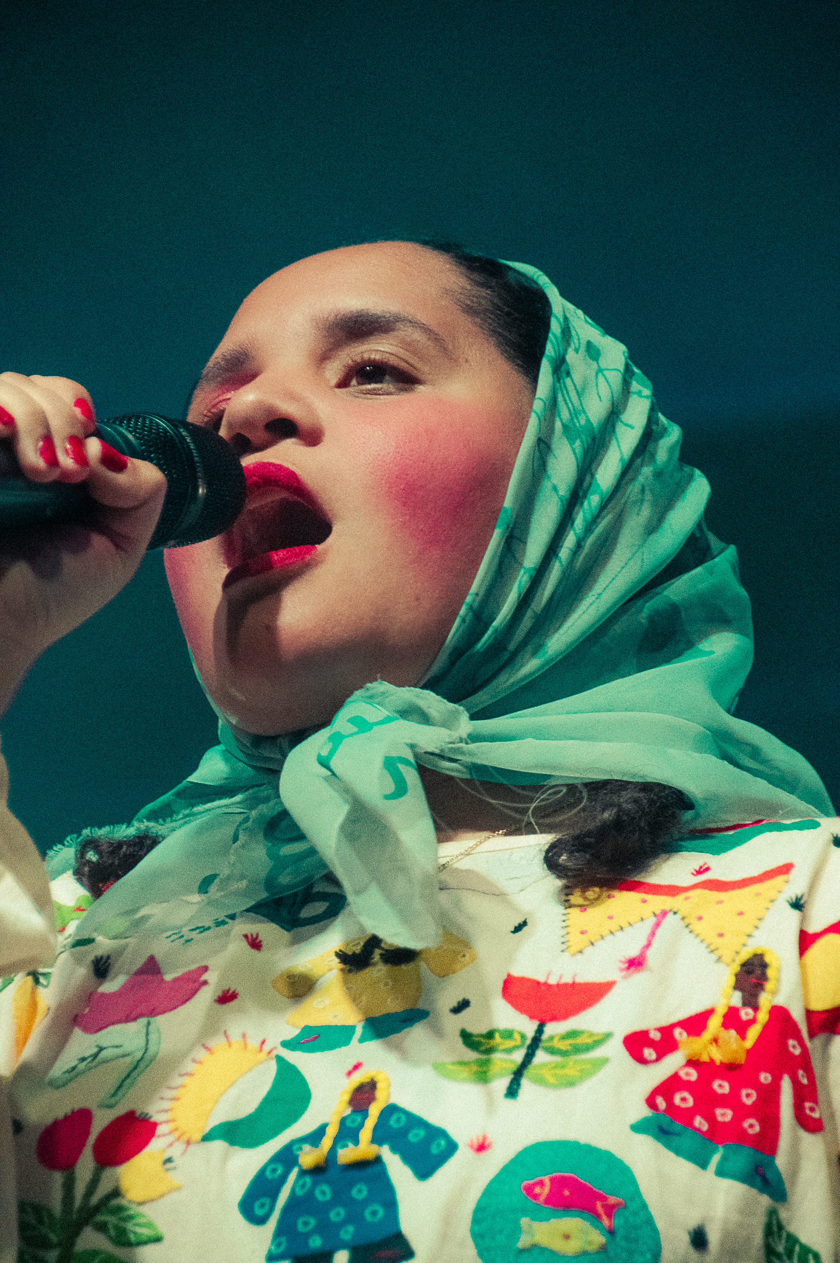 Lido Pimienta poses after her set at Joshua Tree Festival 2024. Image by Gí Tenamá