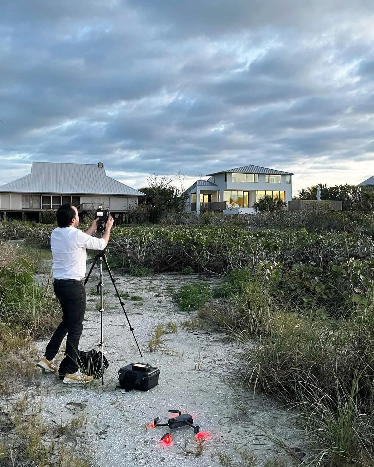 More photoshoot fun with @iwanbaan. 📸 Nautilus House. I spy Iwan, Grace, and James in the last photo 👀