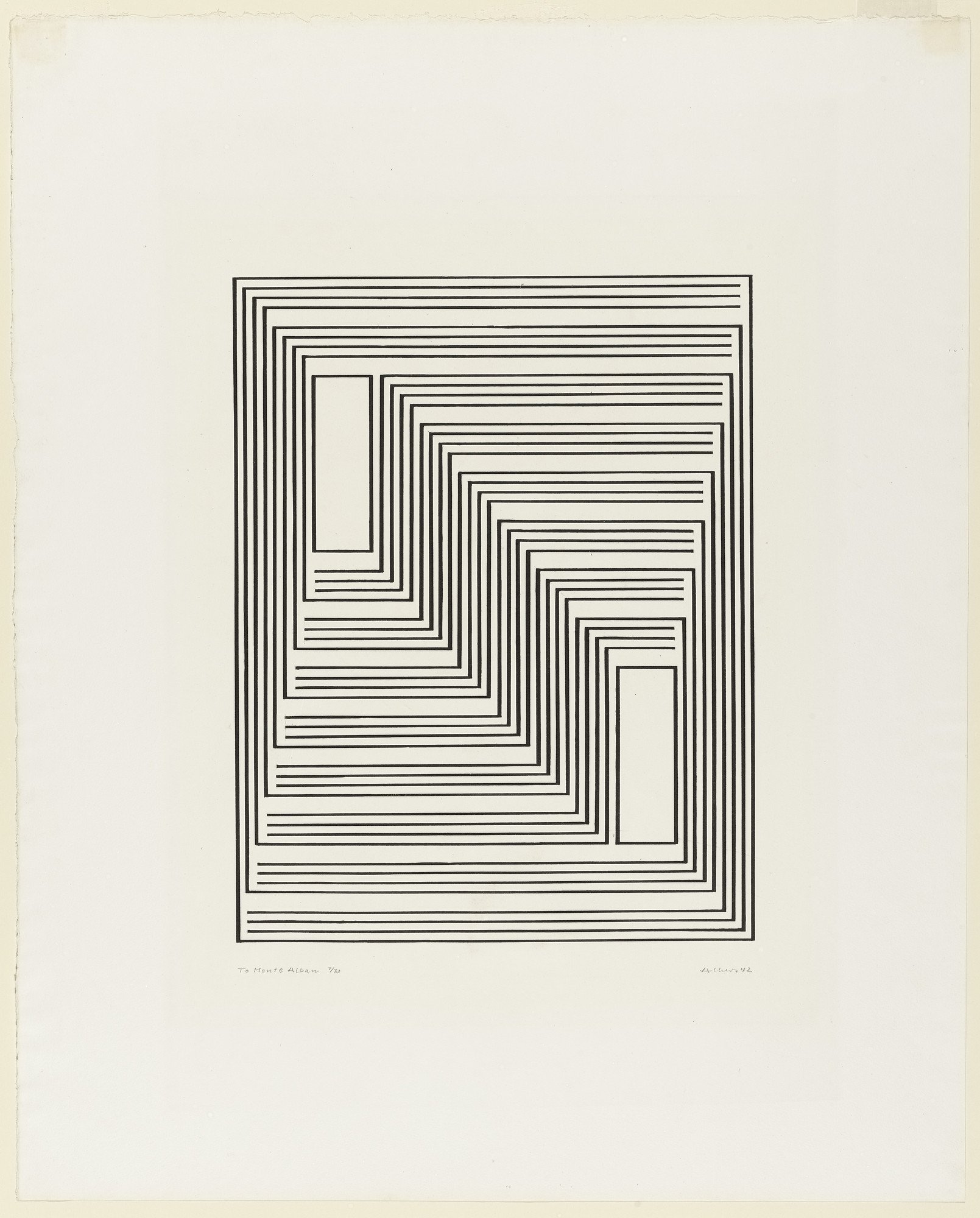 To Monte Alban, Josef Albers