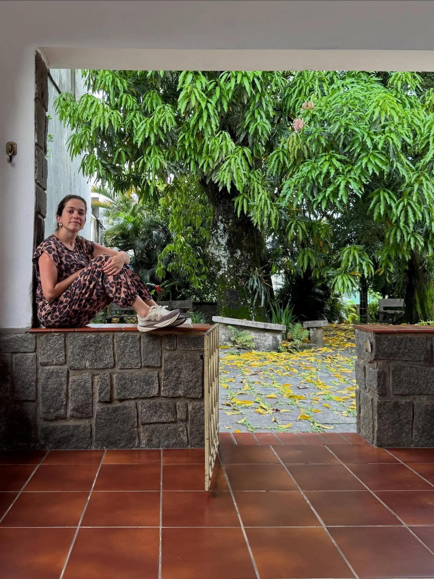 Eu t&ocirc; aqui sentada exatamente no lugar da primeira foto, olhando emocionada para as mangueiras que ficam na frente da casa.

Nesse ano, minha v&oacute; completaria 102 anos. A m&atilde;e da minha m&atilde;e. Que bom que ela descansou! Minha voz