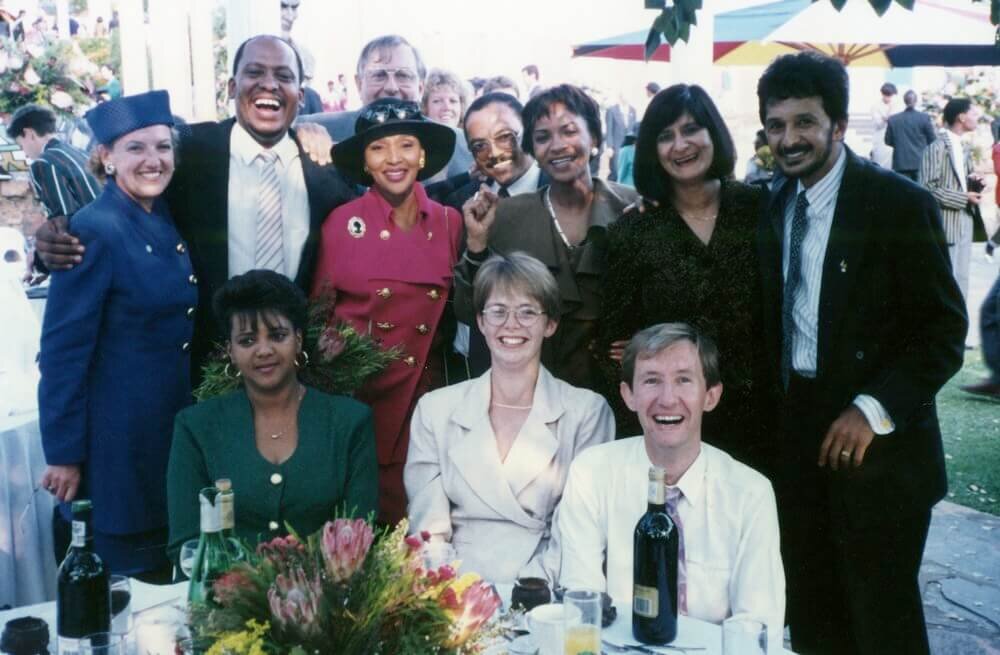 At Mandela's inauguration, 1994