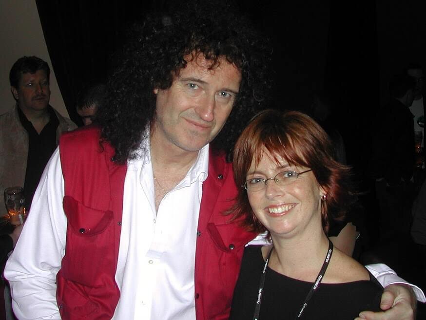 Melanie with Brian May of Queen