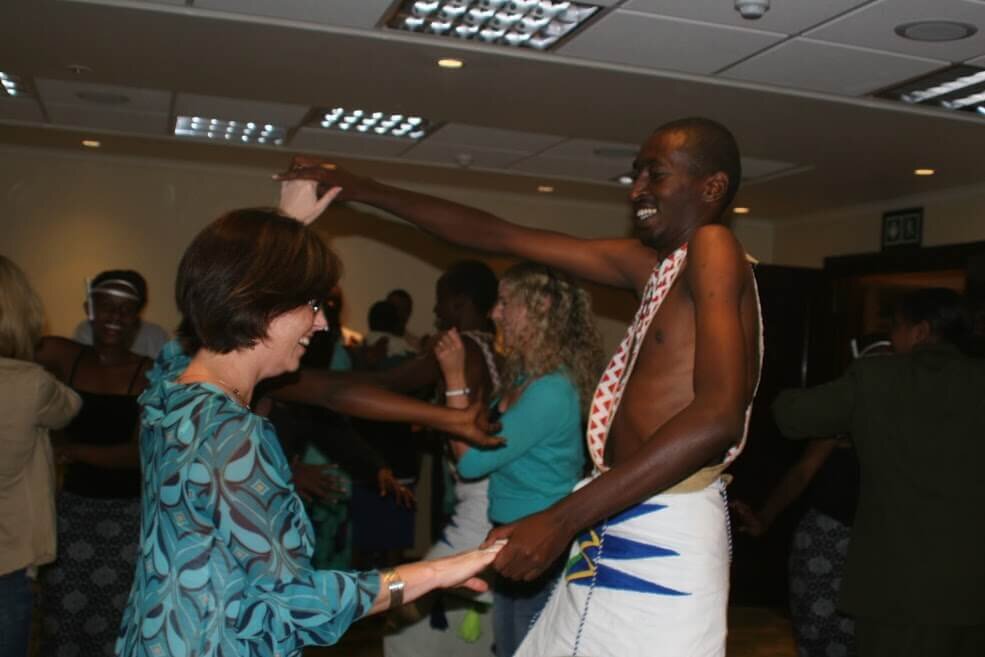 Verwoerd dancing in Rwanda
