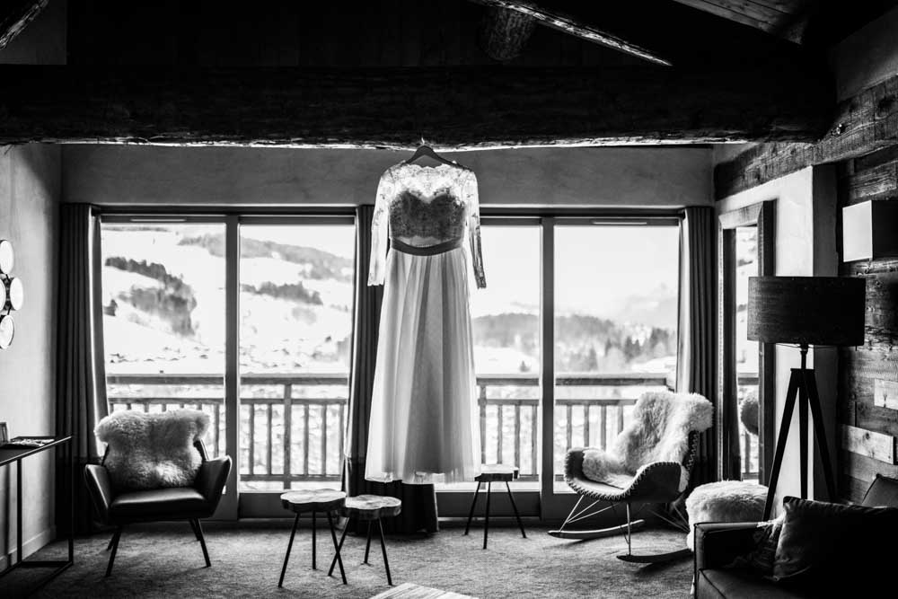 photographe de mariage Megève - a la montagne