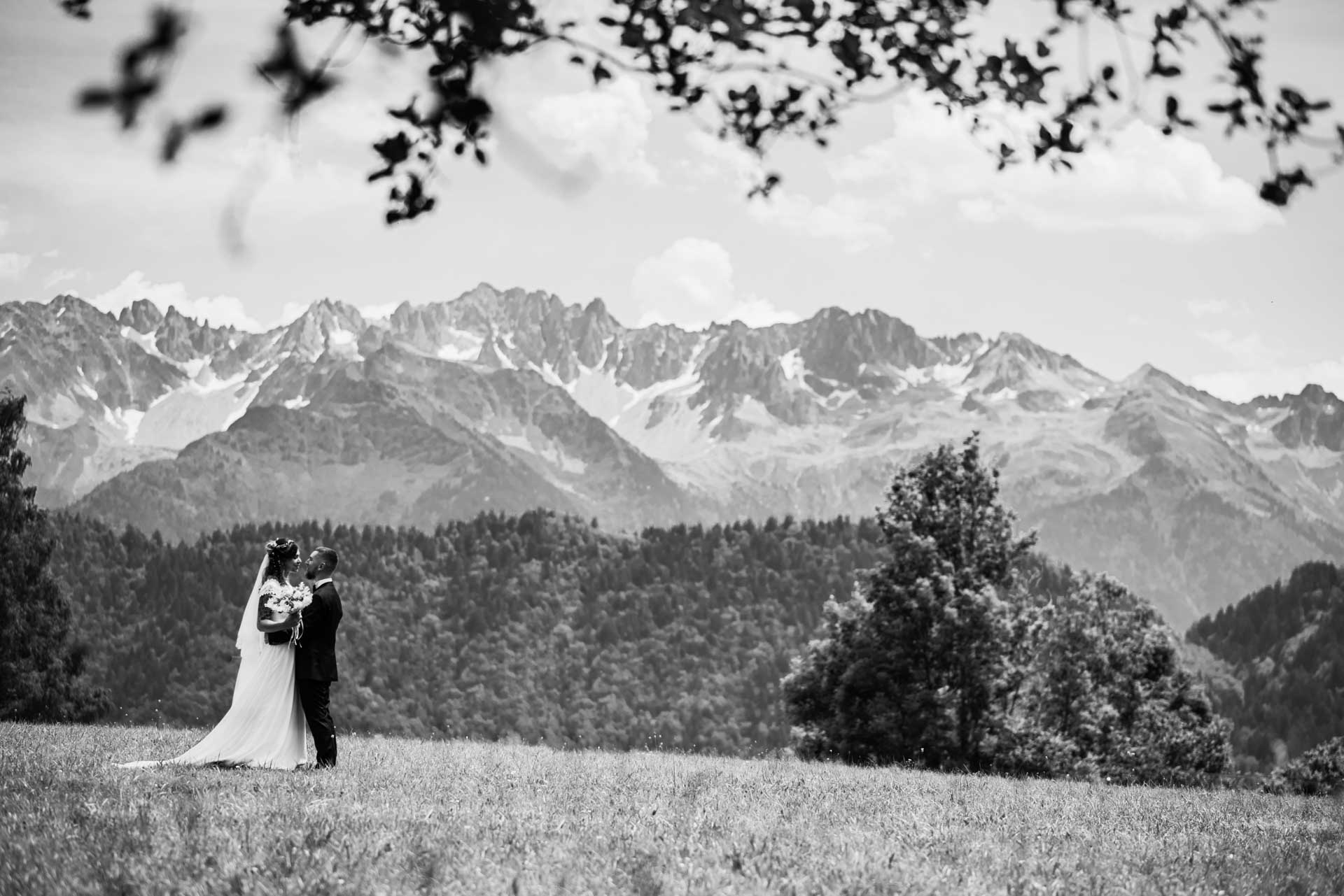 photographe de mariage à la montagne