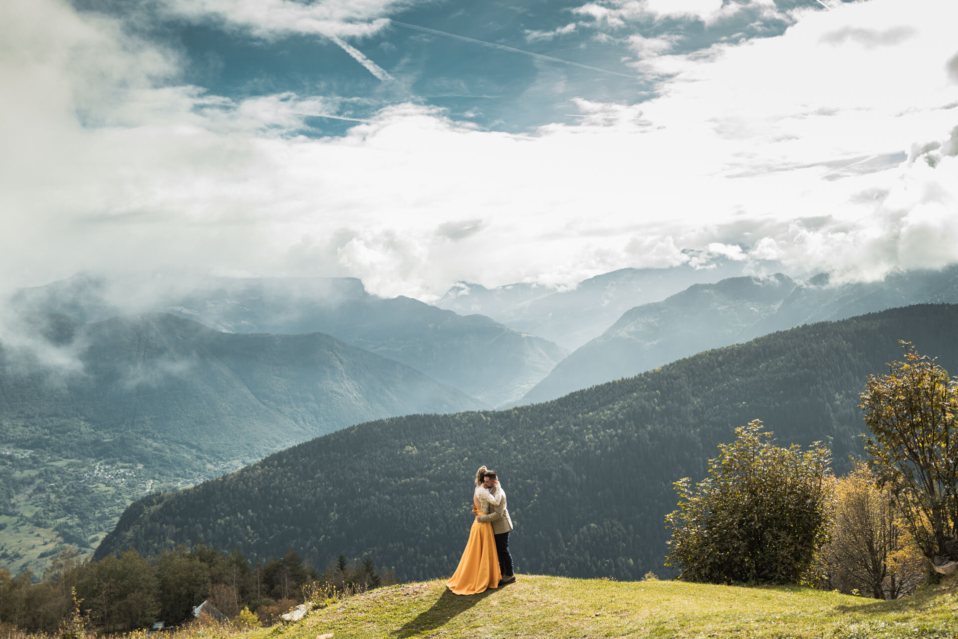 Mariage haut en couleur en Savoie - Courchevel