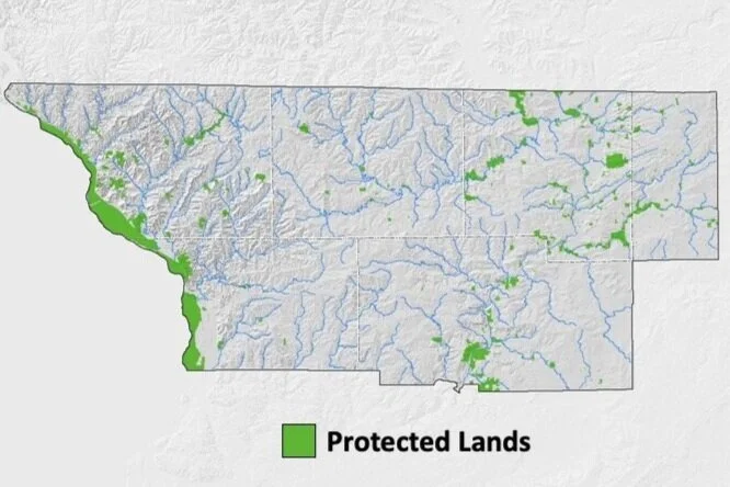 Protected Lands (8.9% of the total project area)