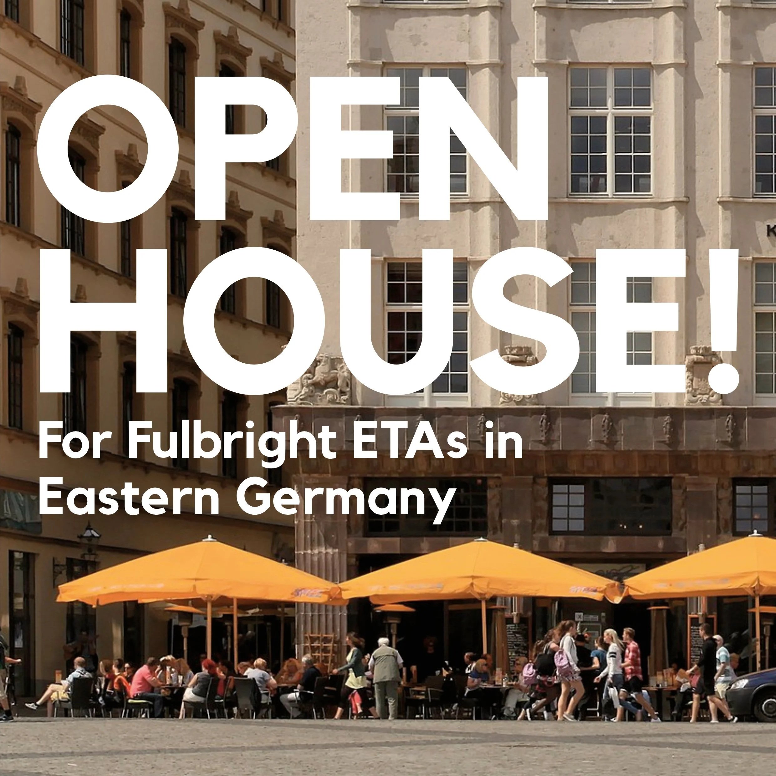 Open House for Fulbright ETAs in Eastern Germany
