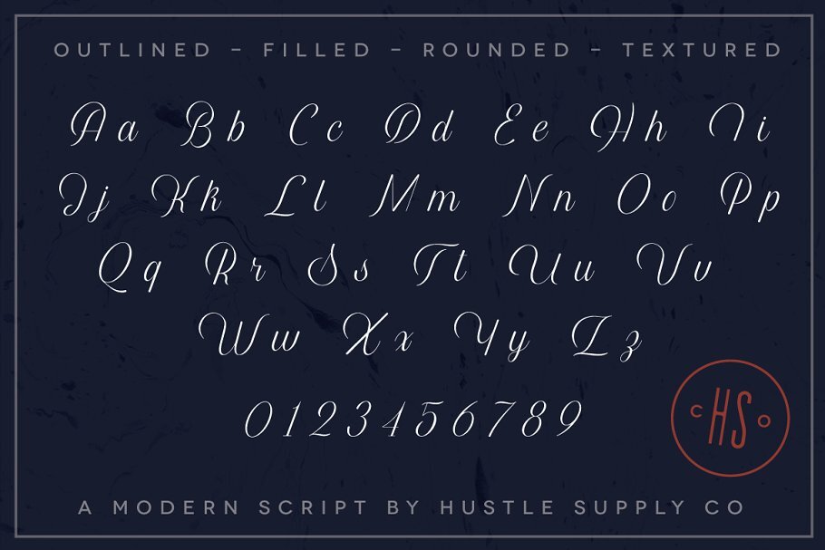  Harper Script is a modern script typeface. Using the outline as the foundation, Harper was created as an outlined script typeface. Harper isn't just an outlined typeface, it comes in&nbsp; 5 Weights &nbsp;in total. It is clean and elegant, but also 