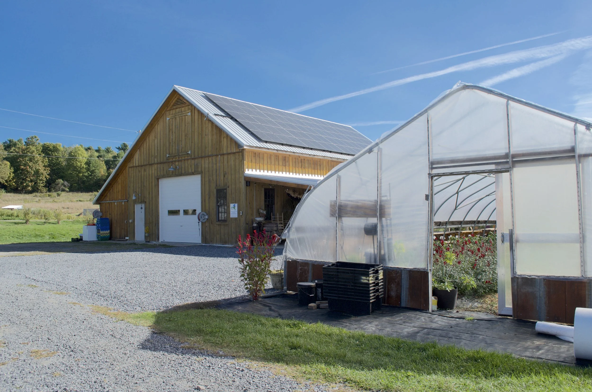  Solar display on barn - Echo Farm 