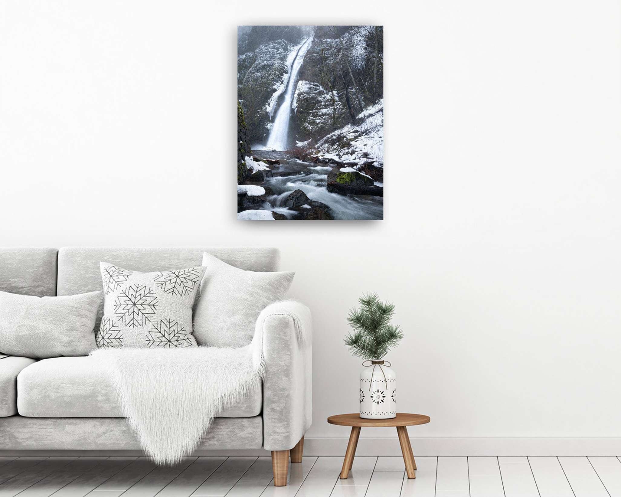 "Horsetail Falls (Winter)"