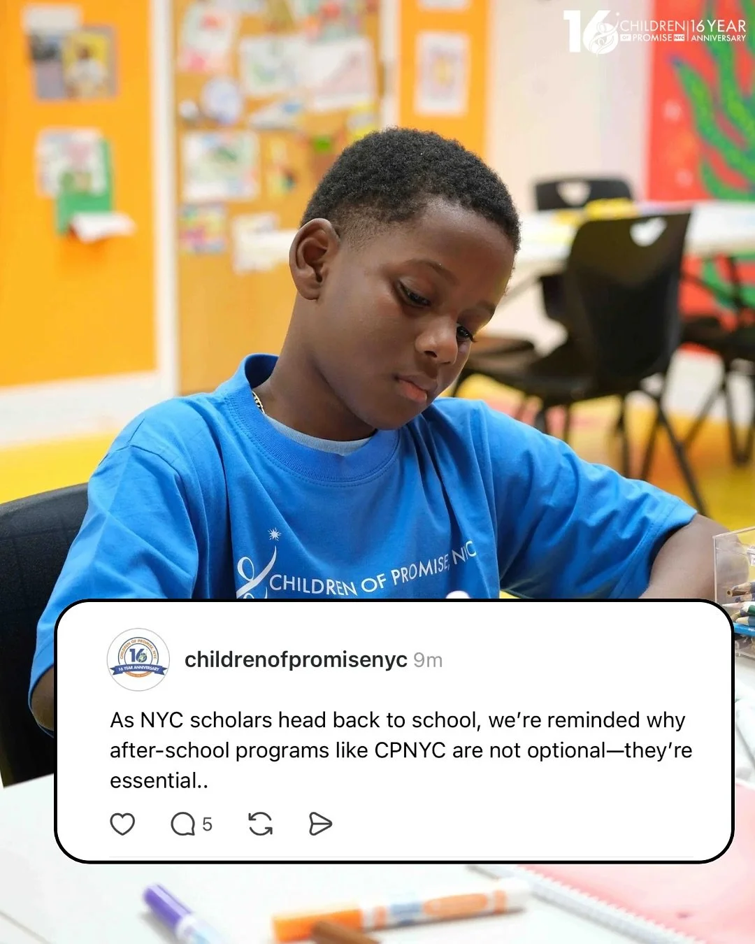 As we entered the first weeks of back to school, we&rsquo;re reminded why after-school programs like CPNYC matter so much.&nbsp;&nbsp;
&nbsp;
That&rsquo;s why walking into an after-school program can feel like a space where children are seen, cared f