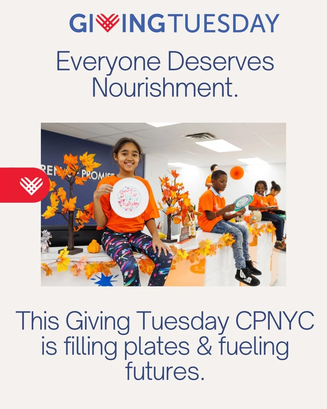 Everyone deserves nourishment ✨Today and every day.💙
This Giving Tuesday, your support helps CPNYC keep plates full and futures bright.
🧡Every gift makes a difference.
Join us in fueling our community.
🔗 Donate Today!

#GivingTuesday