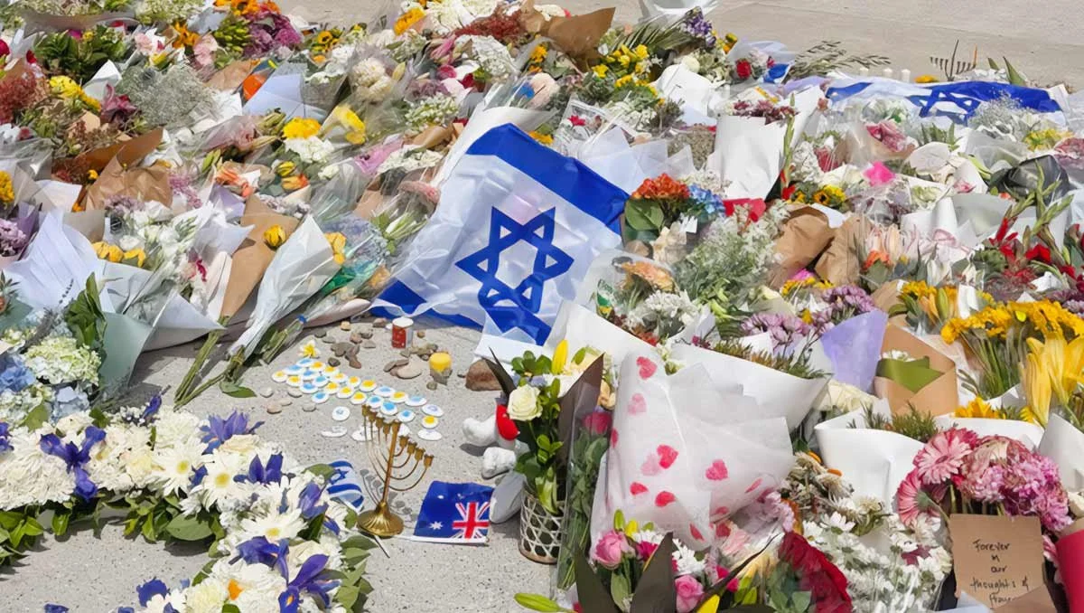Hanukkah memorial in Bondi