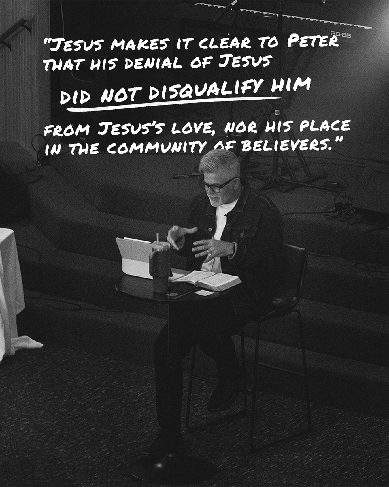 Jesus meets Peter in his shame, and makes it clear that he is not now on the outside, nor defined by his failure. Grace does not erase our past, but it fully redeems it. #thecove #covechurchoc #john21
